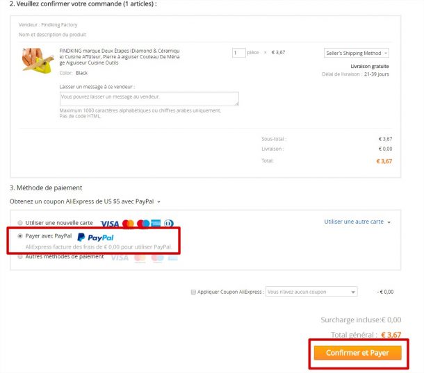 Comment payer avec PayPal sur ALiExpress? Conseil Géant