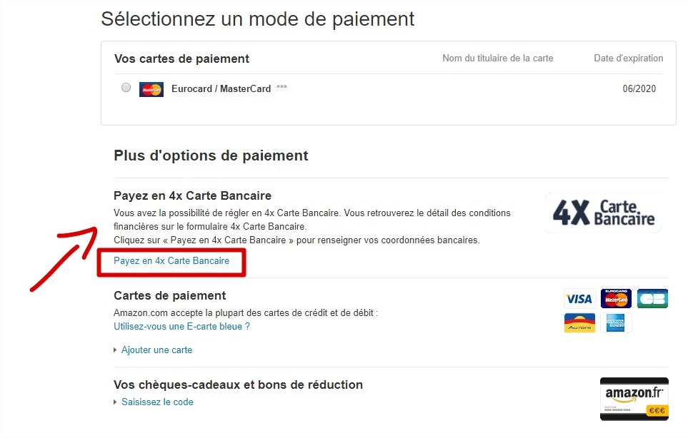 Comment payer en plusieurs fois sur Amazon ? Conseil Géant