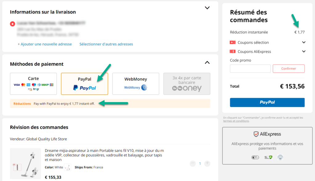 Solution Paypal de paiement en 4 fois sans frais