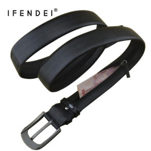 Ifendei Ceinture En Cuir V Ritable Hommes De Noir Ceintures En Cuir Avec Poche Secr Te 300x300