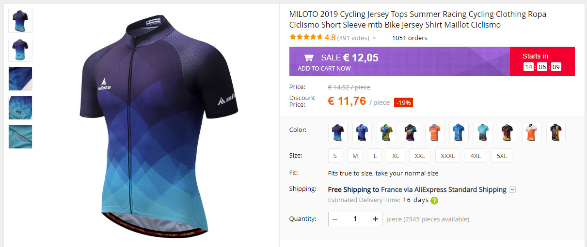 Maillot Cycliste Aliexpress