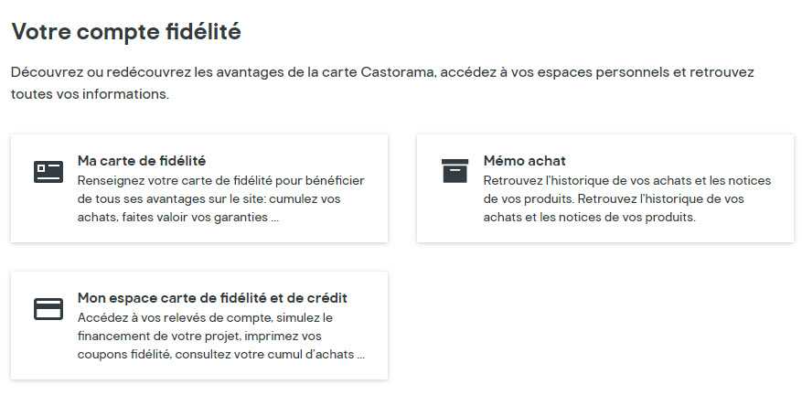 Www Castorama Fr Espace Client Espace Fidelite